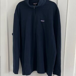 Patagonia Navy Men's Quarter-Zip Fleece Pullover